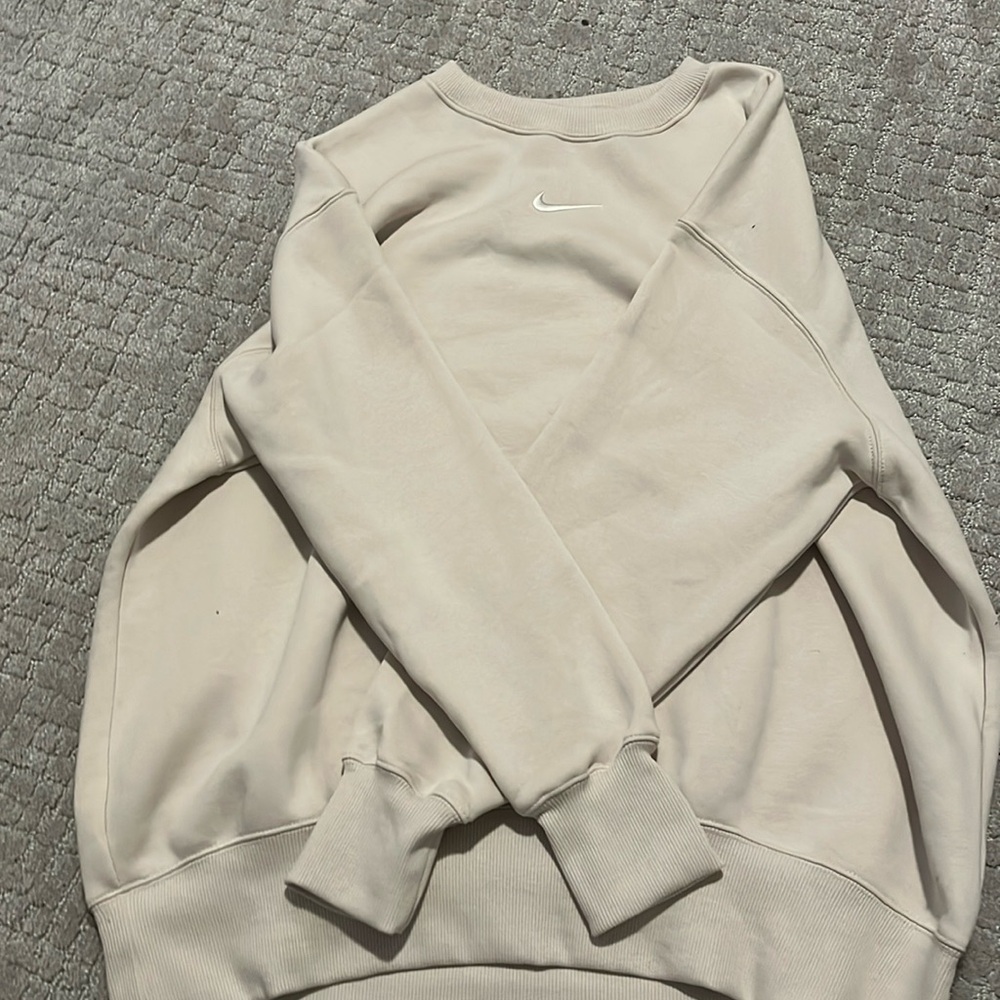 Nike Tan/ Cream Oversized Crew Neck